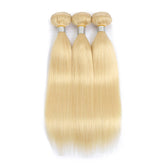TT Hair 613 Hair Bundles Bleach Blonde Straight Hair 3 Bundles Deals 100% Remy Human Hair Weaves